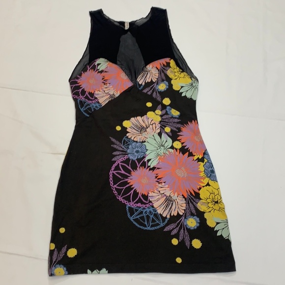 Free People Dresses & Skirts - Free People Ikebana Illusion Body con Dress Sz M